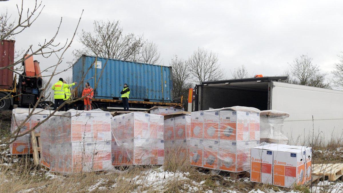 LKW-Unfall B4, Gebesee 26.01.21